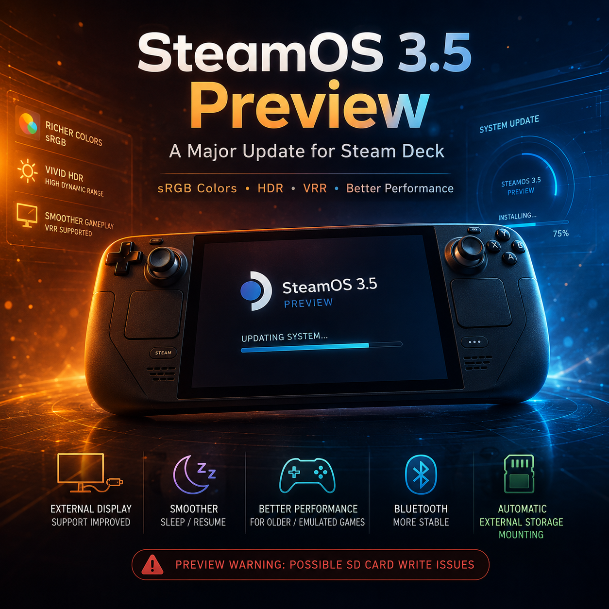 SteamOS 3.5 on Steam Deck